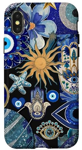 Evil Eyes Charm For Protection Collage Case for iPhone X/XS