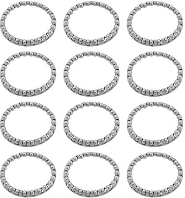 SG Store 12 Stück 5/32 Zoll Fahrrad-Steuersatz-Kugellager mit Käfig Geeignet für 1 1/8 Zoll Steuersätze Rennräder Mountainbikes 22 Kugeln (40 X 33 Mm)