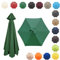 350CM/8 Baleines Auvent De Remplacement Pour Parasol De Jardin, Toile De Parasol Déporté, Housse De Rechange Pour Parasol D'extérieur, Polyester Anti UV 50+(Green,8 RIBS/350CM(11.5FT))