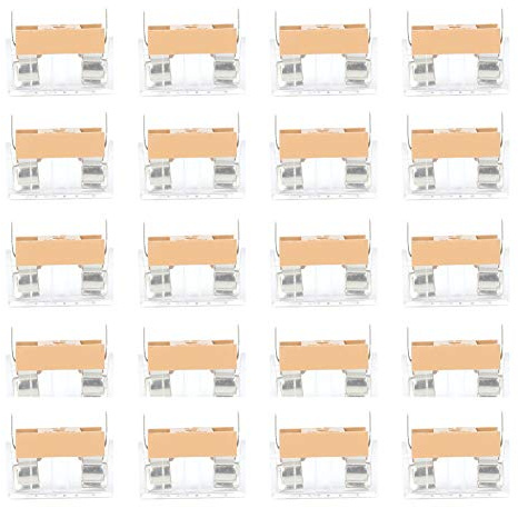 40pcs glass fusess holder, PCB Mount Safety Wire Holders Seat with Transparent Cover, 6A Dual Terminals 5 x 20mm Safety Wire PCB Panel Mount Holders Case