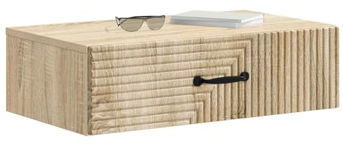 vidaXL Wandmontierter Beistelltisch 59 x 34,5 x 17 cm Holzwerkstoff