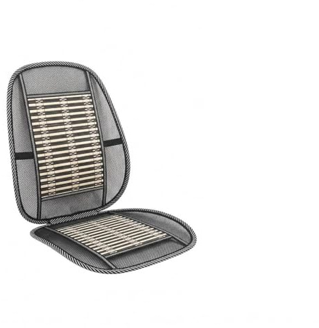 OCEANO Coprisedile per Auto Estivi Antisudore Cuscino Sedile Ergonomico Massaggio Traspirante Confortevole Coprisedile Automobili Anteriori Poltrone Sedia Scrivania Universali 1PZ (Nero Bambù)