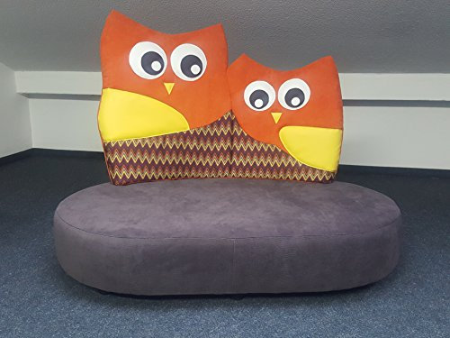 fitalia Kindersofa Eule orange, Made in Germany!