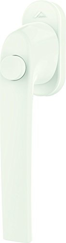 Fenstergriff Roto Samba Druckknopf verkehrsweiß mit Schrauben Vierkantstift 7 x 43 mm