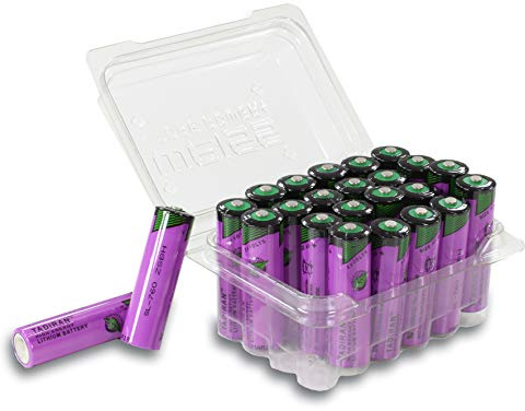 Tadiran SL-760/S 24x Lithium Inorganic Battery SL-760 S Typ AA in praktischer Batteriebox von Weiss - More Power +