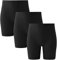 INNERSY Black Cycling Shorts Women Chub Rub Shorts Under Dresses Safety Shorts Leggings 3 Pack (Large, Black)