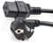 HangTon Netzkabel Rechtwinkliger Euro-Schuko-Stecker auf IEC320 C19-Buchse 16A 250V 3-poliges Kabel (6ft, eu-c19)