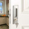 WOLFBIRD Sliding Door Lock Mortise Lock Handle with Keys Invisible Recessed Handle for Wooden Pocket Door Barn Door(Sliver)