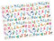 5 Bögen Geschenkpapier Tier ABC Aquarell bunt - 1,60€/qm- 84,1 x 59,4 cm Kinder Geburtstag Mädchen Junge Schule Einschulung Geschenkverpackung pastell Aqurell