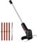 Strimmer Cordless, Electric Cordless Grass Trimmer Garden Rechargeable Weed Strimmer Cutter Tool with Blades, Lightweight Garden Electric Strimmer with Adjustable Telescopic Long Handle