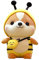 Tocwick Pinguino Cavallo Rosa Animale di Peluche in Costume Carino, Morbido Pinguino in Peluche con Immagine di Cuscino Adorabile