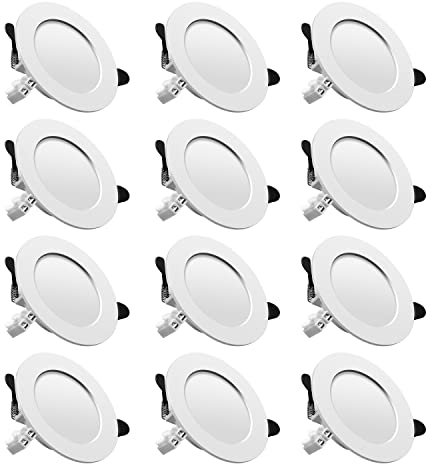 Tofisr LED Einbaustrahler 230V Downlights LED Spot Ultra Flach Inkl. 12 x 7W 700lm Neutralweiß 4500K Einbauleuchten Deckenspots Set