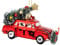 SIKORA Auto mit Weihnachtsbaum besondere Weihnachtskugel Glas Christbaumschmuck Deko Figur Weihnachten Anhänger Ornament - Trend Line - BS567