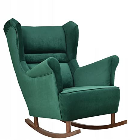 Family Meble Schaukelsessel, Modell Zoja, Skandinavisch, Relaxsessel aus Webstoff, Loungesessel, Ohrensessel, Fernsehsessel, Bequemer Sessel, Für Wohnzimmer, Esszimmer, Schlafzimmer, New Velo 119