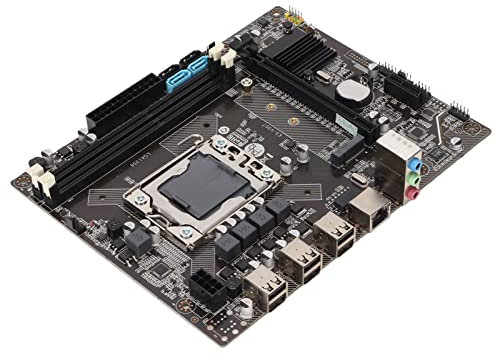 Bewinner X79 PC Motherboard, 6 Core HM65 Chip Motherboard CPU Combo DDR3 1866/1600/1333MHz mit Baffle Kabel für LGA 1356 für für Desktop Computer