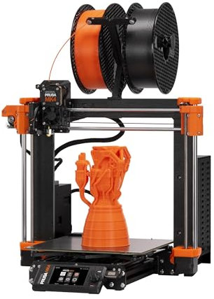 Original Prusa MK4 3D-Drucker, gebrauchsfertiger FDM-3D-Drucker, montiert und getestet, abnehmbare Druckblätter, 1 kg Prusament PLA-Spule enthalten, Druckgröße 24 x 21 x 21 cm.