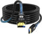 Charlore Cable HDMI 4K/60HZ 10M (HDMI 2.0,18Gbps) Conectores Chapados en Oro de Ultra Alta Velocidad, Retorno de Audio Ethernet, Video 4K, FullHD1080p 3D Compatible con Blu-ray Playstation Arc PC HDTV