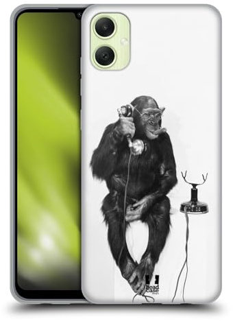Head Case Designs AFFE Am Telefon Komische Tiere Soft Gel Handyhülle Hülle kompatibel mit Samsung Galaxy A05