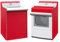 Waschmaschinen- und Trocknerabdeckungen, Waschmaschinen-Abdeckung, Trockner-Schutz, 73,7 x 68,6 x 109,2 cm, Rot, Polyester, wasserdicht, staubdicht, für Toplader- und Frontlader-Wäsche, Außenschutz, 2