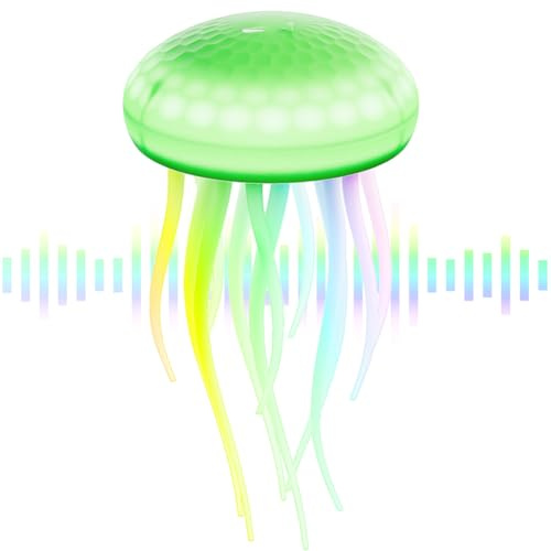 Umikk Quallenlampe, LED Fantasy Quallenlampe, Leuchtende Quallen, LED Quallen Lampe Stimmungslicht Geschenke, Tragbare Quallen Lampe, für Dekorative Atmosphärenbeleuchtung