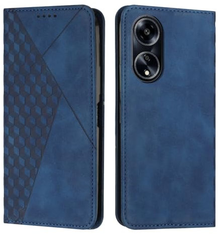 KOUYI Compatibile con Oppo A1 5G/A98 5G/F23 5G Custodia per Telefono, Slot per schede Flip in Pelle Sintetica PU, cavalletto con Chiusura Magnetica, custodie Antiurto (Blu)