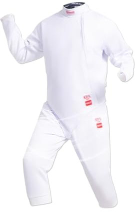 Fechtanzug, Fechtuniform, Fechtsportuniform, 450N Fechtausrüstung Schutzkleidung, Leichte Fechtweste, Fechtausrüstung, for Fechtwettkämpfe(36)