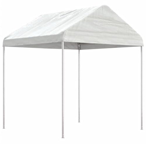 Xichuzi Pavillon mit Dach Weiß 2,28x2,23x2,69 m Polyethylen, Gartenpavillon, Faltpavillon, Pergola, Partyzelt, Standmarkise, Sonnenzelt, Garten Pavillion, Grillpavillon 362635