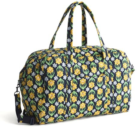 Vera Bradley Miramar Weekender, große Premium-Baumwolle, Narzissen