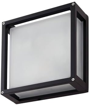 Lucande Wandleuchte außen Aurelien mit Bewegungsmelder (spritzwassergeschützt (Modern) in Schwarz aus Aluminium (2 flammig, E27) - Außenwandleuchten Wandlampe Led Außenlampe Outdoor für