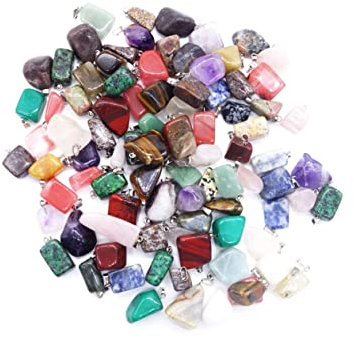 Anneome 20 Stück Stein Anhänger Perlen Herstellung Schmuckzubehör Schmuck Diy Zubehör