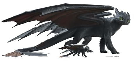 Star Cutouts SC4721 Toothless Dragon Live Action Cardboard Cut Out Height 82cm Official Merchandise Party Birthday Room Decoration