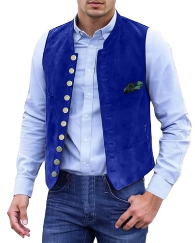 Trachtenweste Herren Mit Stehkragen Samt Lederhosen Trachten Weste Ärmellose Trachtengilet Slim Fit Oktoberfest Herren Outfit Vintage Herrenweste