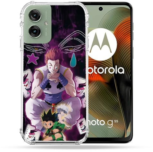 Cokitec Robuste Schutzhülle für Motorola G55 5G Manga Hunter X Hunter Hisoka