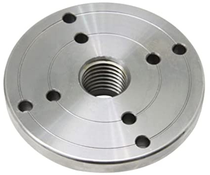 Drehmaschine Stahl-Spannfutter, Drechselbank-Flansch-Planscheibe 4 Zoll mit M33 x 3,5 Gewinde
