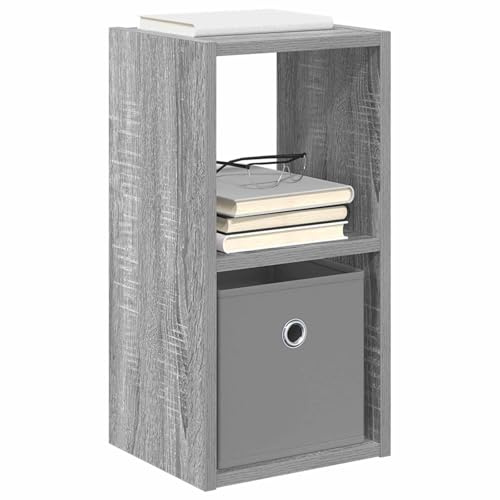 vidaXL Nachttisch 2 pcs Graues Sonoma 25,5 x 22 x 49,5 cm, Holz-Nachttisch, moderner Beistelltisch, vielseitiger Möbel, platzsparend, stylisch für Schlafzimmer