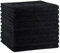 10 schwarze Mikrofaser-Handtücher für Friseursalon – Ultra saugfähig, weich und strapazierfähig – 50 x 80 cm – schnell trocknend für Haare