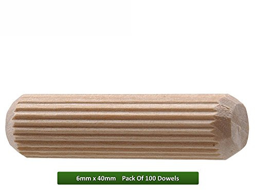 Fort Fasteners Wooden Dowel 6mm x 40mm Pack Of 100