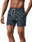 MaaMgic Badehose Herren Schnelltrocknende Badeshorts Jungen Strand Strandurlaub Surf Freizeit Laufen Sport mit Netzfutter Taschen einstellbare Kordelzug MEHRWEG-XL-Anker Schwarz
