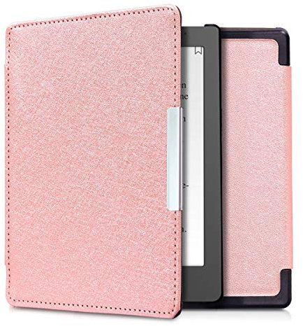 kwmobile Klapphülle kompatibel mit Kobo Aura Edition 1 Hülle - eReader Case aus Kunstleder - Cover - Rosegold
