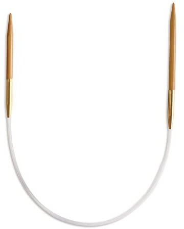 Seeknit KA06127 Rundstricknadeln, Bamboo, Brown, 23 cm x 2.5 mm