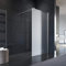 ELEGANT 110x200 cm Walk-In Dusche mit Stabilisator aus 8 mm Vollsatiniert Glas inkl. Nanobeschichtung