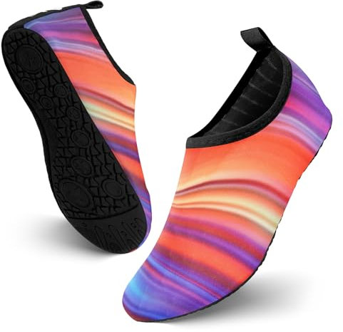 JOTO Scarpe da Scoglio Uomo Donna, Antiscivolo Scarpe Acqua Scarpette Mare da Sport Asciugatura Rapida, Immersione Scarpette da Surf Barefoot per Spiaggia Snorkeling Bagno,Gr.38/39 EU