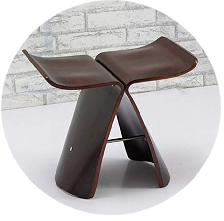 HHXD Schuh Hocker Schmetterling Hocker/Massivholzhocker Holz/Holzbank Geeignet Für Wohnzimmer-Schlafzimmer Balkon/D / 44×31×40 cm
