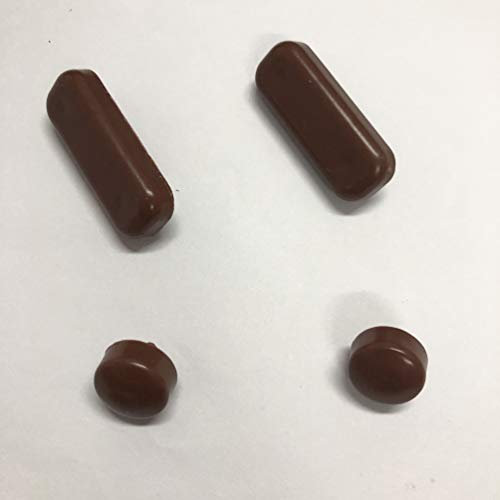 4 Pieces Wood Toilet Seat Bumpers Kit, Replacement Parts for Wooden Toilet Seat.
