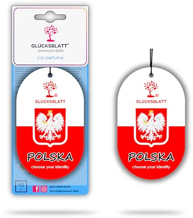 GLÜCKSBLATT premium Auto Duft Flagge POLEN