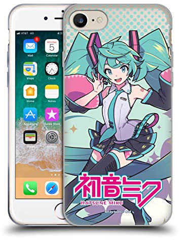 Head Case Designs Offizielle Hatsune Miku Pastelle Grafiken Gelhülle [Militärischer Schutzgrad] Kompatibel Mit Apple iPhone 7/8 / SE 2020 & 2022 Und Kompatibel Mit MagSafe