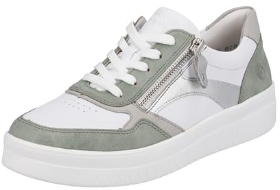 Remonte Damen D0J01 Sneaker, Peppermint White Vapor Silver 80, 38 EU