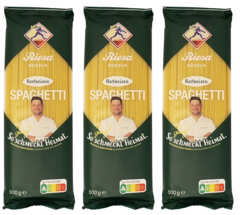 Teigwaren Riesa 3er Pack Nudel Schlemmerliebling Spaghetti 3 x 500 g Nudeln