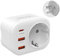 VINTAR 20W USA Reiseadapter, 4-in-1 PD & QC 3.0 Adapter usa, mit 2 USB-Anschlüssen und 1 USB-C-Anschluss, geeignet für Schnellladeadapter in USA, Kanada, Mexiko, TypB