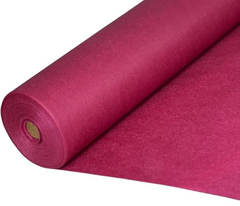 Sensalux Tischdeckenrollen-Set, 2 Stück, stoffähnliches Vlies, Event, Geburtstagsfeier, 1,5m x 25m Beere